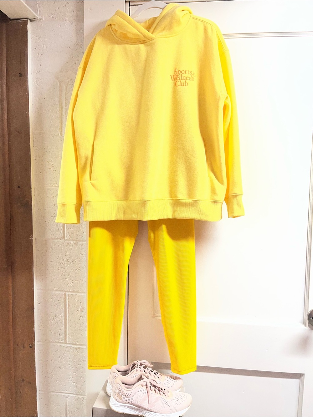 3 pc bundle. Willow Bright Yellow Crewneck Hoodie Sweater/NB snickers